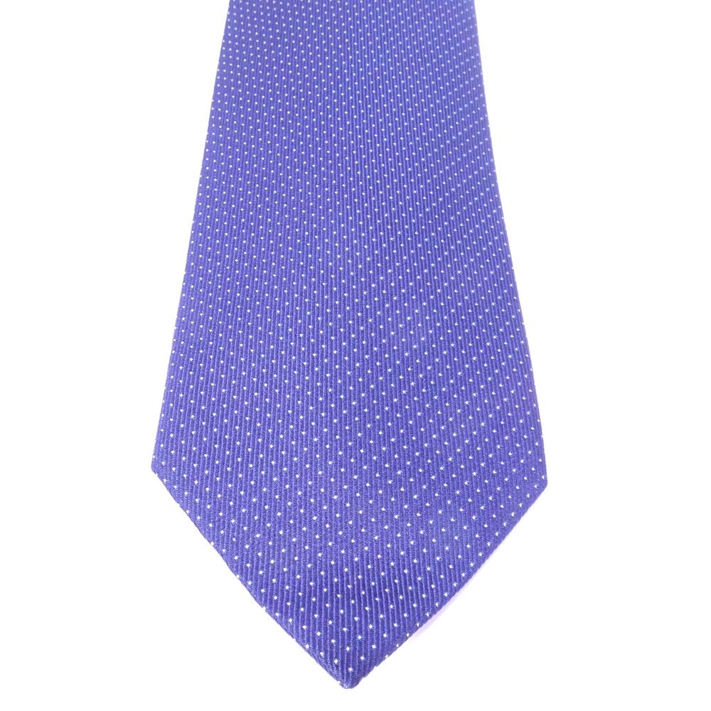 Eton Men's Blue Yellow  Woven Silk Dot Neck Tie Retail 155